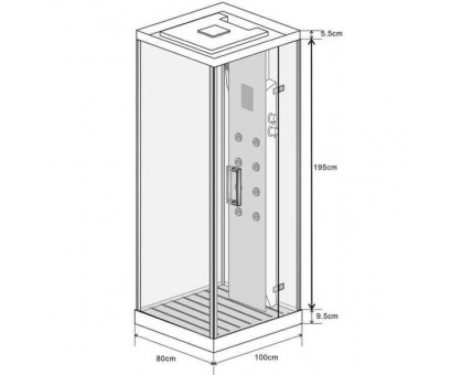 Душевая кабина Wasserfalle W-9901