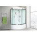 Душевая кабина Royal Bath RB 8120BK5-WC-CH 120х80 см, с матовыми стеклами, правосторонняя