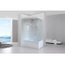 Душевая кабина Royal Bath RB 8100BP2-M 100х80 см, с матовыми стеклами, левосторонняя