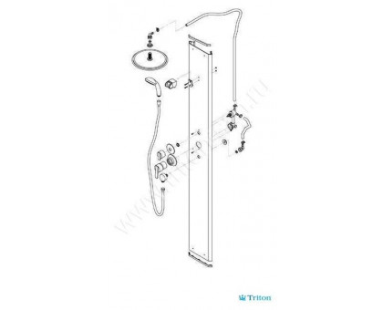 Душевая кабина Triton Ультра-В3 ДН4 90х90