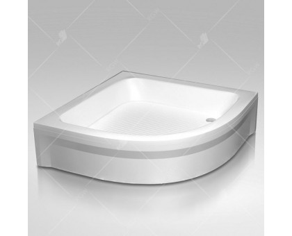 Душевой поддон RGW BP/CL-S-A 80x80 см, полукруглый, белый
