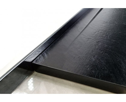Душевой поддон WeltWasser WW TRS 14090 STONE-BL 140х90 см черный с сифоном