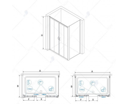 Душевой уголок RGW PA-41 (PA-11 + Z-050-2) 150x80, прозрачное стекло