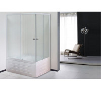 Душевой уголок Royal Bath RB 8120BP-C 120х80 см, с матовыми стеклами, левосторонний